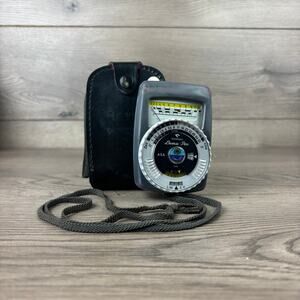 Vintage Gossen Luna-Pro ASA Light Meter with Original Leather Case and Strap